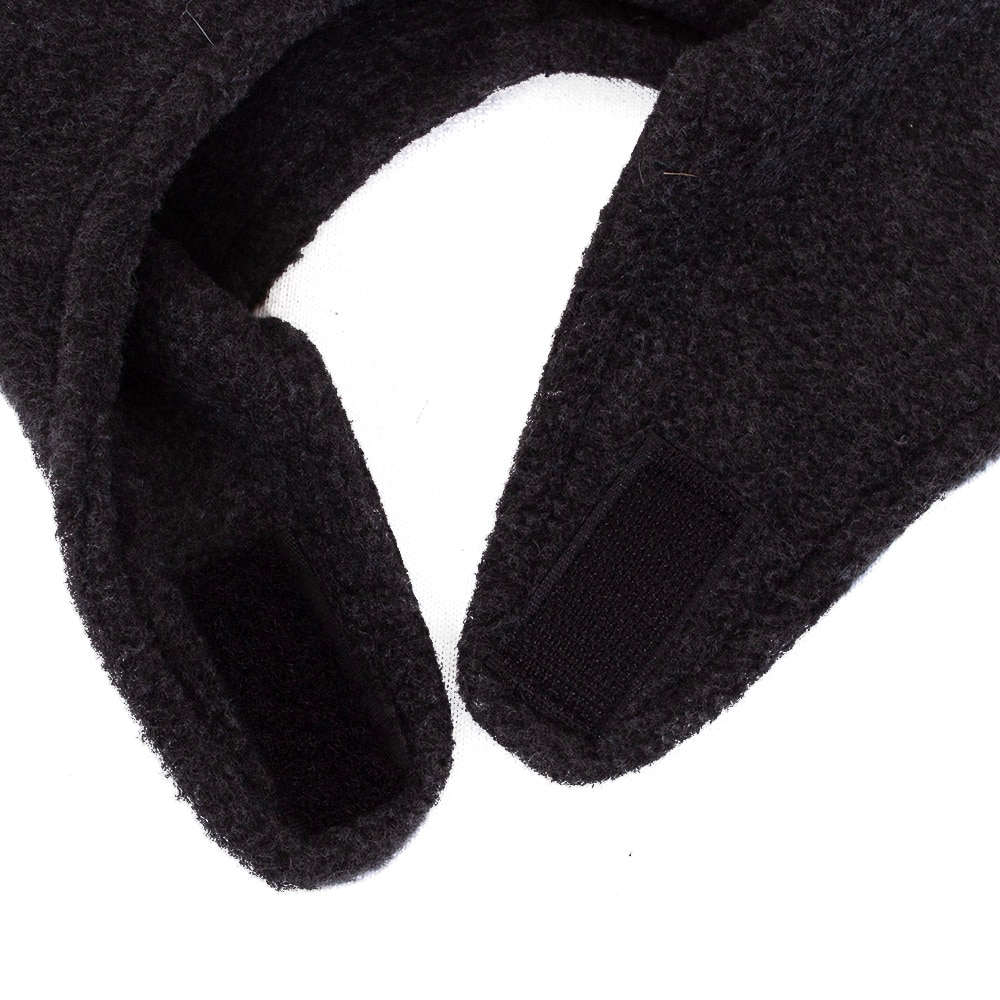 Interlocking UO, Black, Beanie, Polyester, Accessories, Toddler, Tasseled, Velcro chin strap, Hat, 836948